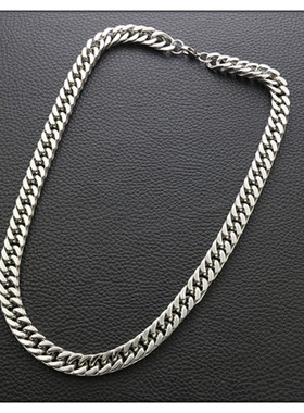 欧美款朋克风钛钢马鞭链