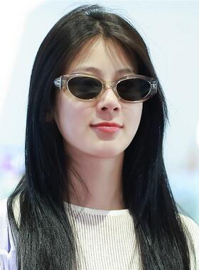 赵昭仪同款猫眼墨镜女款灰色级感防紫外线太阳眼镜2025新款爆款