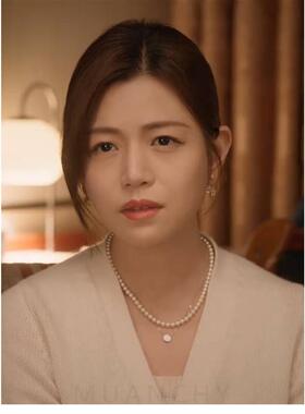 亲爱的仇敌陈凯西陈妍希同款巴洛克珍珠项链轻奢法式锁骨链配饰女