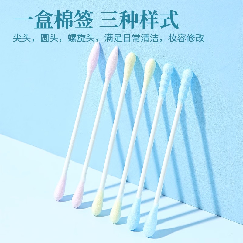 MINISO名创优品玉桂狗凯蒂猫组合多头棉签一次性尖双头耳朵清洁棒 - 图2