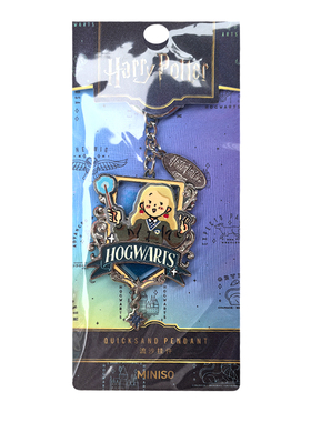 MINISO名创优品哈利·波特系列魔法校徽流沙挂件包包钥匙扣装饰