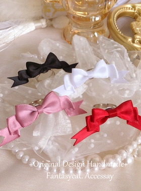 复古多层缎带可调节戒指