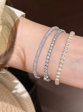 中古老钱风爆闪满天星手链女轻奢