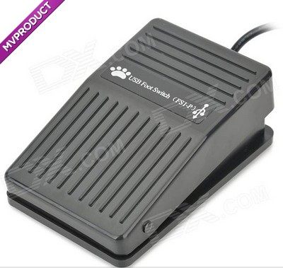 一位USB脚踏板开关 脚踩控制开关 键盘按键组合定义游戏仪器控制,淘宝优惠券,粉丝福利购,淘宝优惠卷