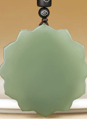 爆款新品浅青色莲花观音吊坠
