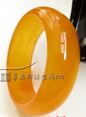 翡翠色黄龙玉手镯加宽旺夫真玉帝王黄玉镯子女款大气玉石手镯百搭