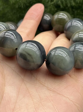 且末蓝油润手串老形珠手链