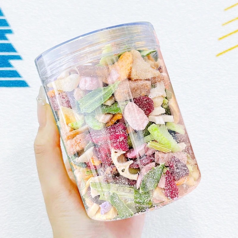 果蔬碎丨蔬菜干秋葵脆草莓水蜜桃冻干果蔬干水果脆什锦混合装散装,淘宝优惠券,粉丝福利购,淘宝优惠卷