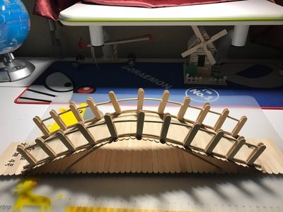 冰棒棍手工diy制作桥模型木条木棒桥梁吊桥儿童雪糕棒小桥材料包 - 图1