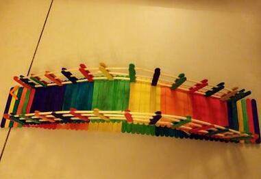 冰棒棍手工diy制作桥模型木条木棒桥梁吊桥儿童雪糕棒小桥材料包 - 图0