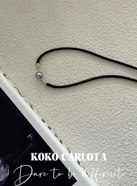 「暮色魅影」海水珍珠编绳项链