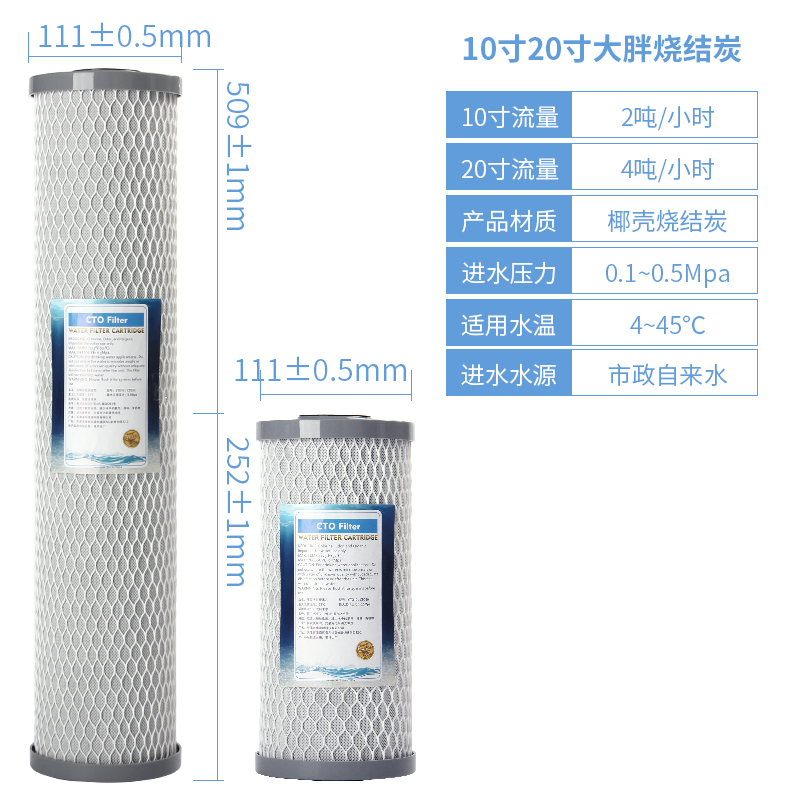 大胖前置过滤器滤芯10寸20寸大蓝瓶大白瓶全屋中央净水器PP棉滤芯