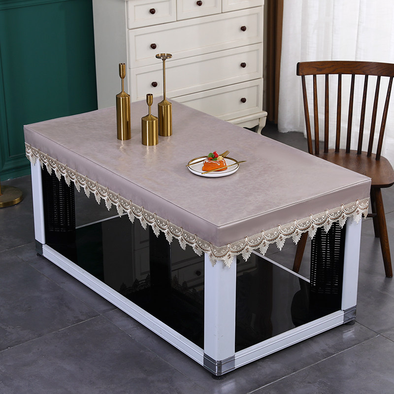 免洗防水皮罩防油长方形电炉茶几皮罩烤火架取暖桌套餐桌麻将机罩,淘宝优惠券,粉丝福利购,淘宝优惠卷