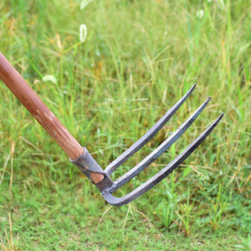 农用翻土刨地工具农具两齿三齿钉耙户外挖土铁耙铁耙子二齿三齿耙,淘宝优惠券,粉丝福利购,淘宝优惠卷