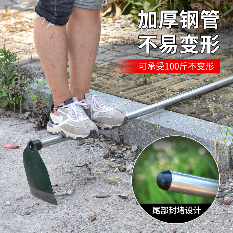 全钢一体锄头种菜家用锰钢加厚农用工具老式开山大锄头挖地多功能 - 图1