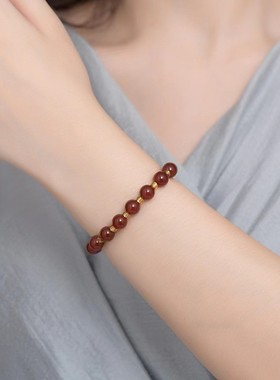 九紫离火运手链天然红玛瑙手链女款转运手串大吉福气时来运转送礼
