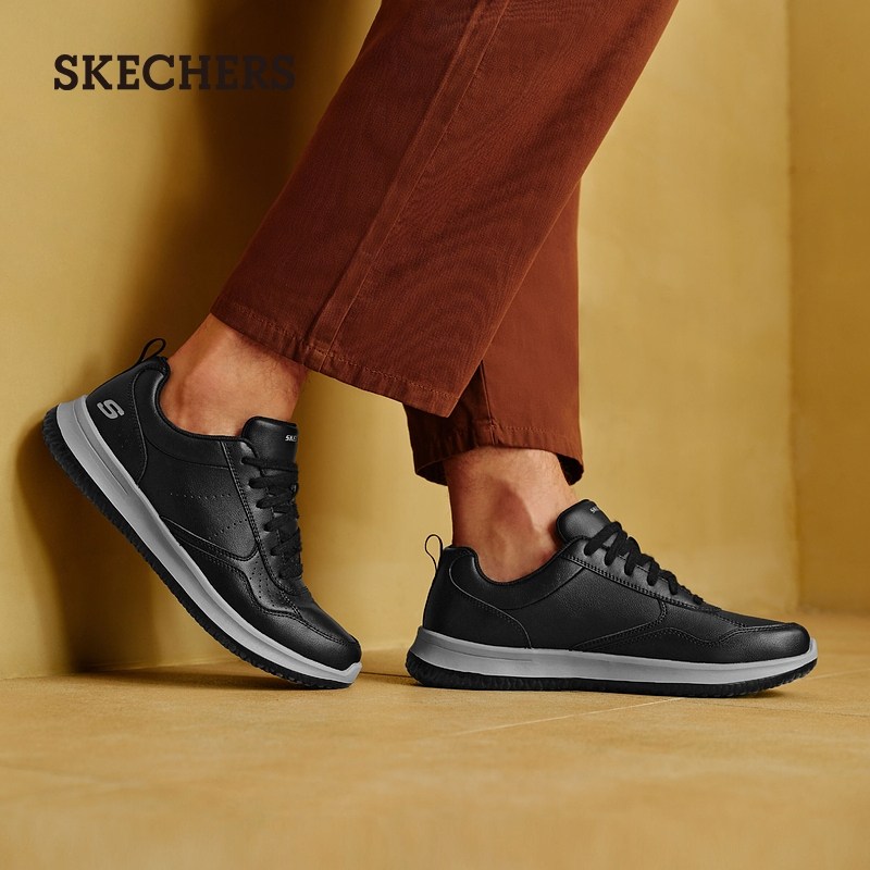  skechers男鞋休闲皮鞋