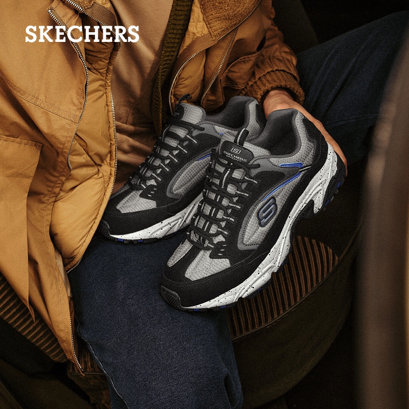 Skechers斯凯奇男鞋复古老爹鞋原野鞋厚底缓震增高运动休闲鞋 - 图2