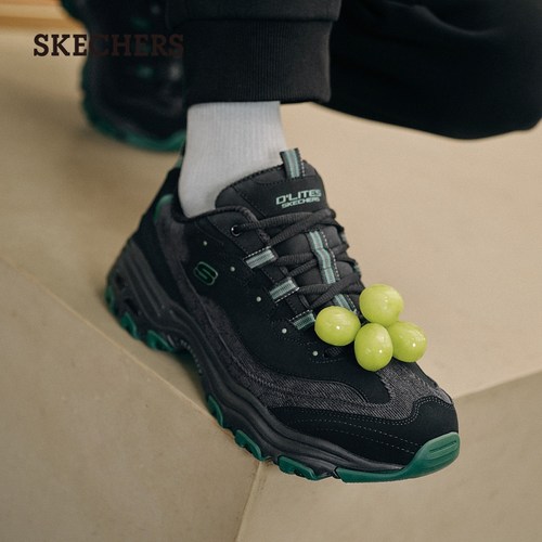 斯凯奇奶茶熊|秋冬新款男子百搭时尚老爹鞋复古厚底休闲运动鞋 - 图3