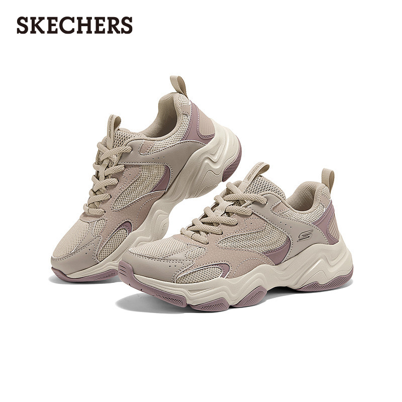 斯凯奇春季女一脚蹬休闲运动鞋复古老爹鞋厚底增高云朵泡芙鞋,淘宝优惠券,粉丝福利购,淘宝优惠卷