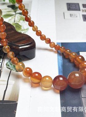 红玛瑙塔链七彩项链直播货源淘宝抖音女士款夏季夜市景区一件代发