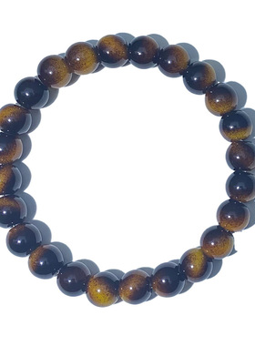 temu希音TK跨境爆款手链虎眼石蓝虎眼红虎眼人造水晶玻璃工厂现货