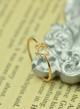 六芒星高级感时尚个性风设计素圈