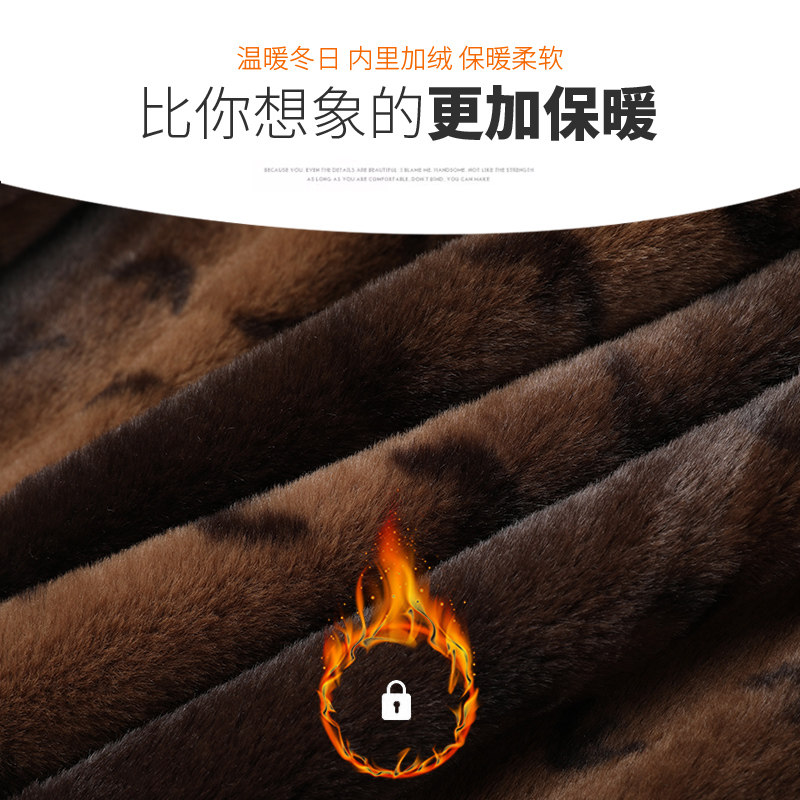 爸爸外套加绒加厚秋冬款中年男士雪尼尔保暖夹克中老年爷爷装新款,淘宝优惠券,粉丝福利购,淘宝优惠卷