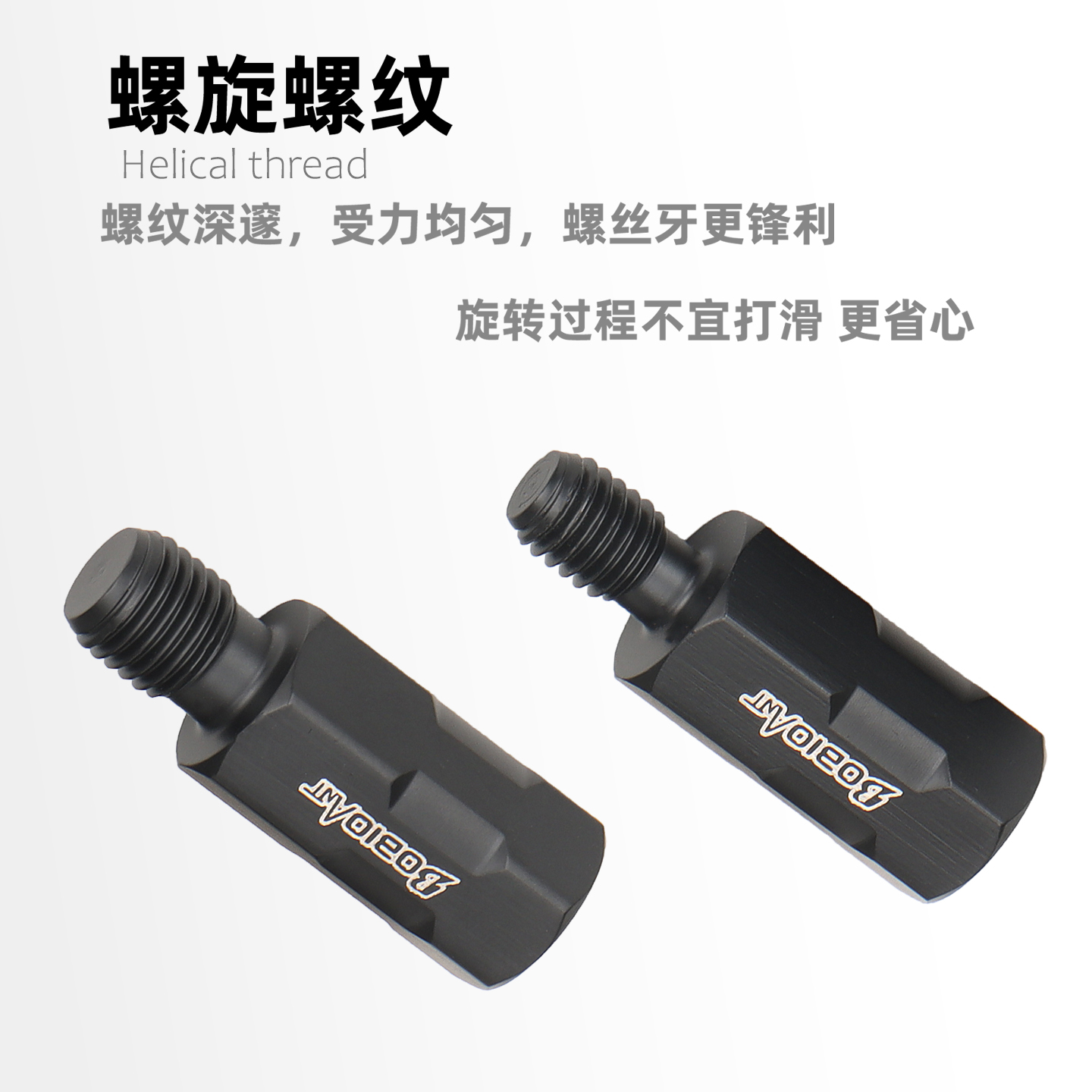 摩托车后视镜增高螺丝m8 m10正牙反牙电动车加高螺杆通用改装配件 - 图1