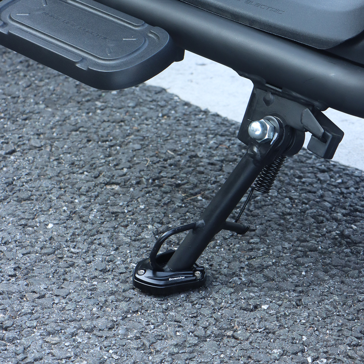 新款适用于小牛U1 one边撑底座加高防滑电动车侧踢边撑垫改装配件,淘宝优惠券,粉丝福利购,淘宝优惠卷