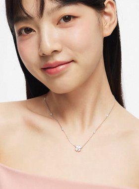卡蒂罗幸运爱心四叶草项链女款925银轻奢小众设计高级锁骨链礼物