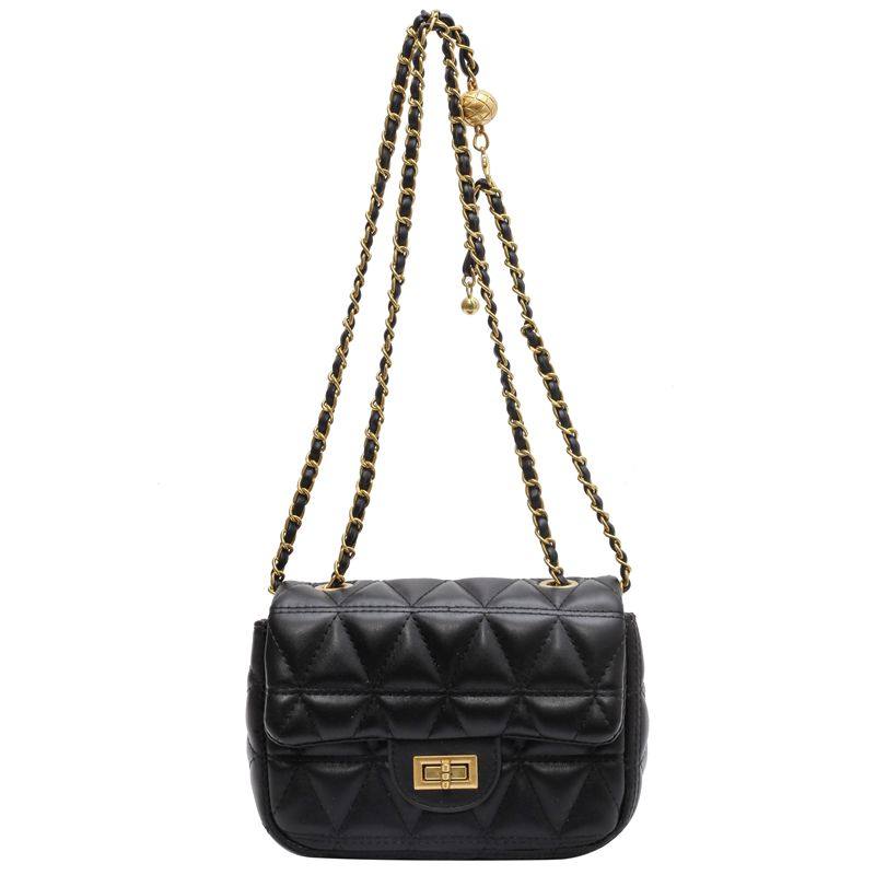 高级感包包女秋冬2025新款时尚菱格链条包百搭小众单肩斜挎小方包,淘宝优惠券,粉丝福利购,淘宝优惠卷