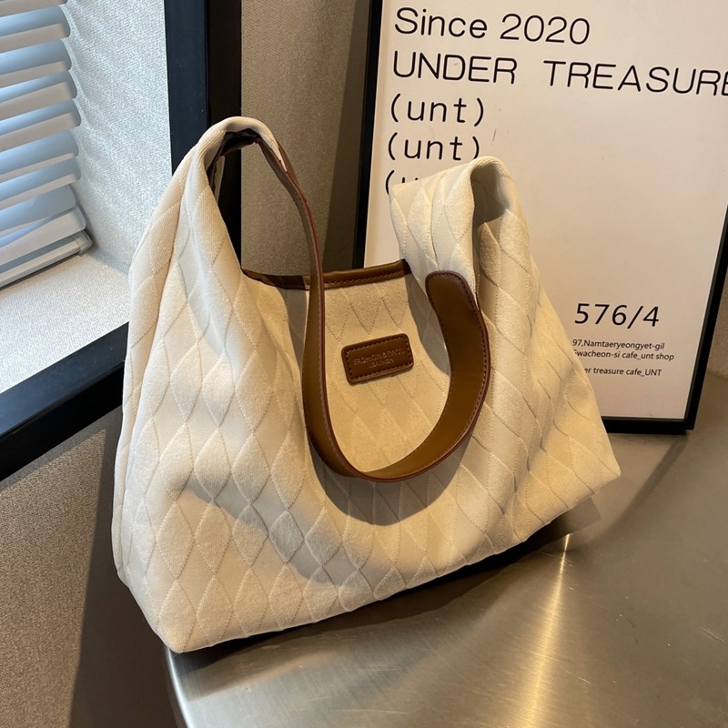 爆款大容量包包女夏韩系高级感通勤大包帆布单肩包百搭腋下托特包,淘宝优惠券,粉丝福利购,淘宝优惠卷