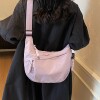 Casual lightweight shoulder bag commuter crossbody dumpling bag