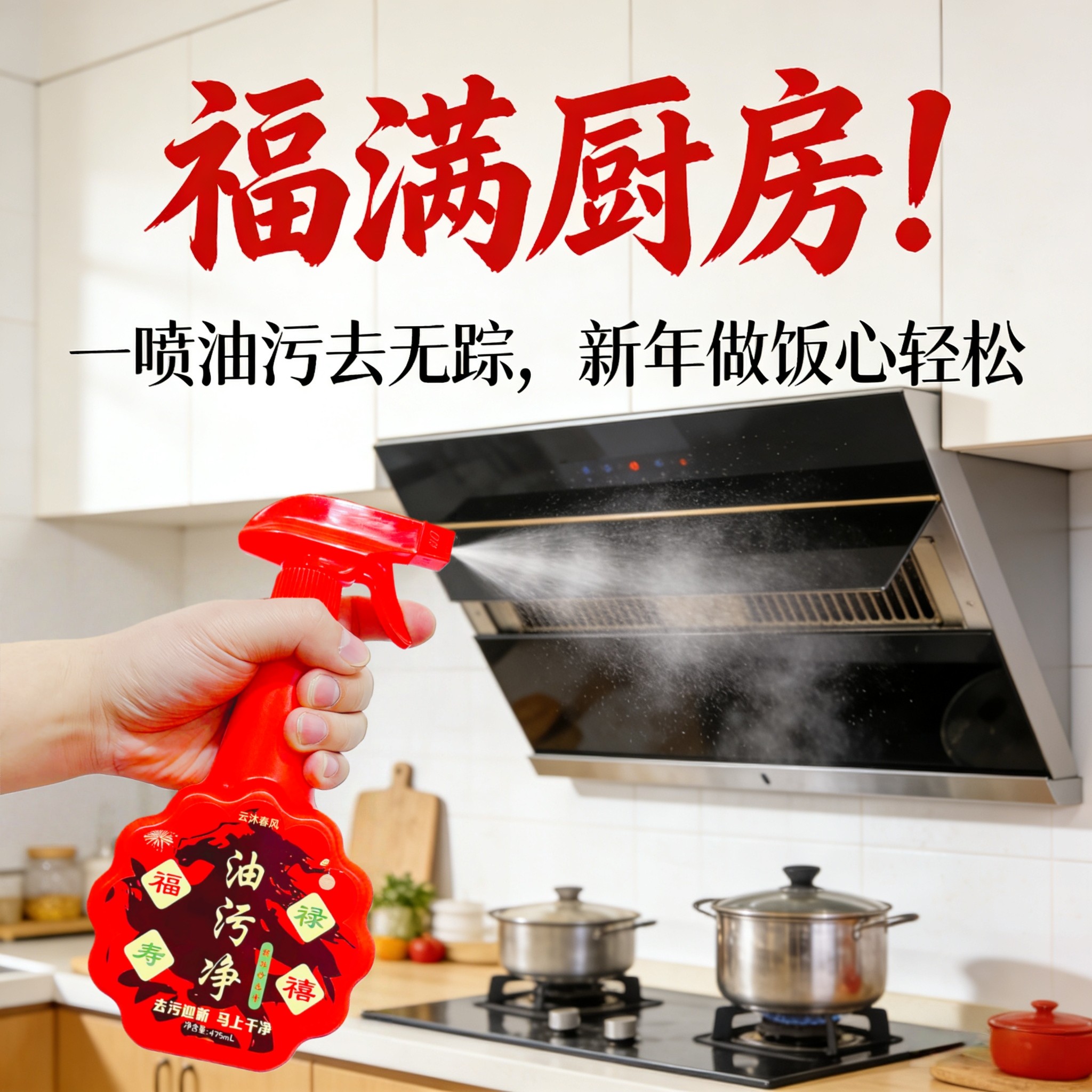 福禄寿喜油污净厨房去油污清洁剂家用抽油烟机去重油污清洗神器,淘宝优惠券,粉丝福利购,淘宝优惠卷