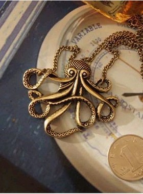 加勒比海盗复古长款项链毛衣链