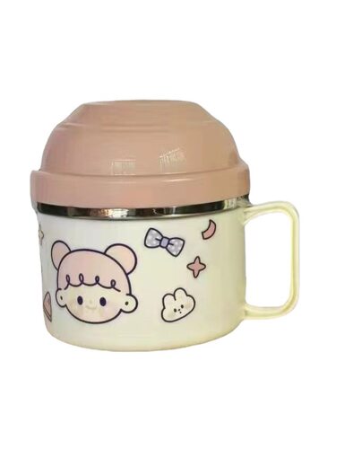 304不锈钢新款饭盒带盖学生快餐杯泡面碗上班族宿舍成人碗筷套装 - 图3