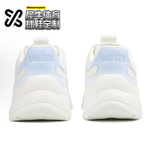 【定制球鞋】MLB Big Ball Chunky 月下山茶 蓝白 32SHC1011-50I - 图2