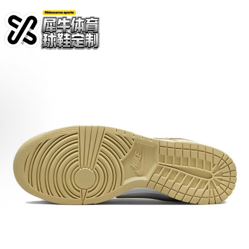 【定制球鞋】Nike Dunk 黄银流体艺术 涂鸦 喷绘 黄白 DV0833-100 - 图3