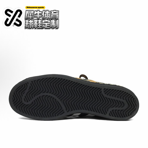 【定制球鞋】adidas originals SUPERSTAR 画蛇添福 黑色 EG4959 - 图3