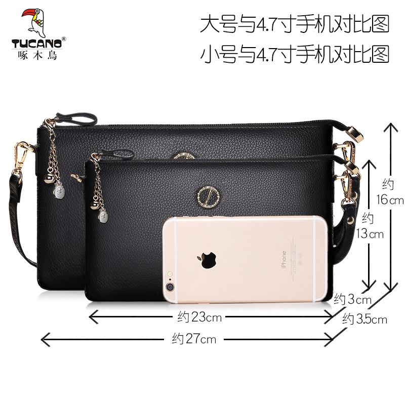 啄木鸟女士2020新款单肩潮斜挎小包 啄木鸟七好女士包袋