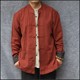New cotton and linen Chinese style coat with long sleeves and Tang suit