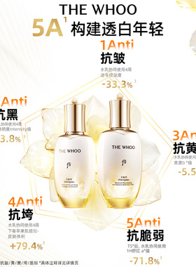 【蜂狂双11】Whoo后天气丹光耀焕活紧透系列水乳礼盒7件套