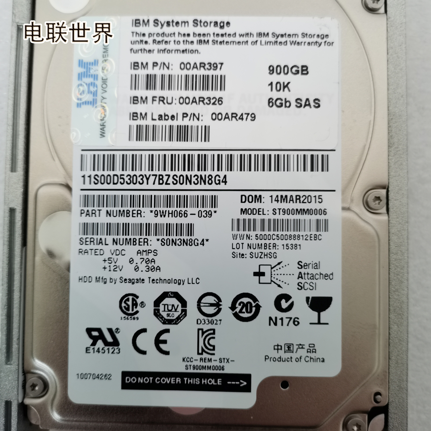 IBM 00AR397 00AR497 00AR326 9WH066-039 900GB 10K 2.5 SAS硬盘 - 图3