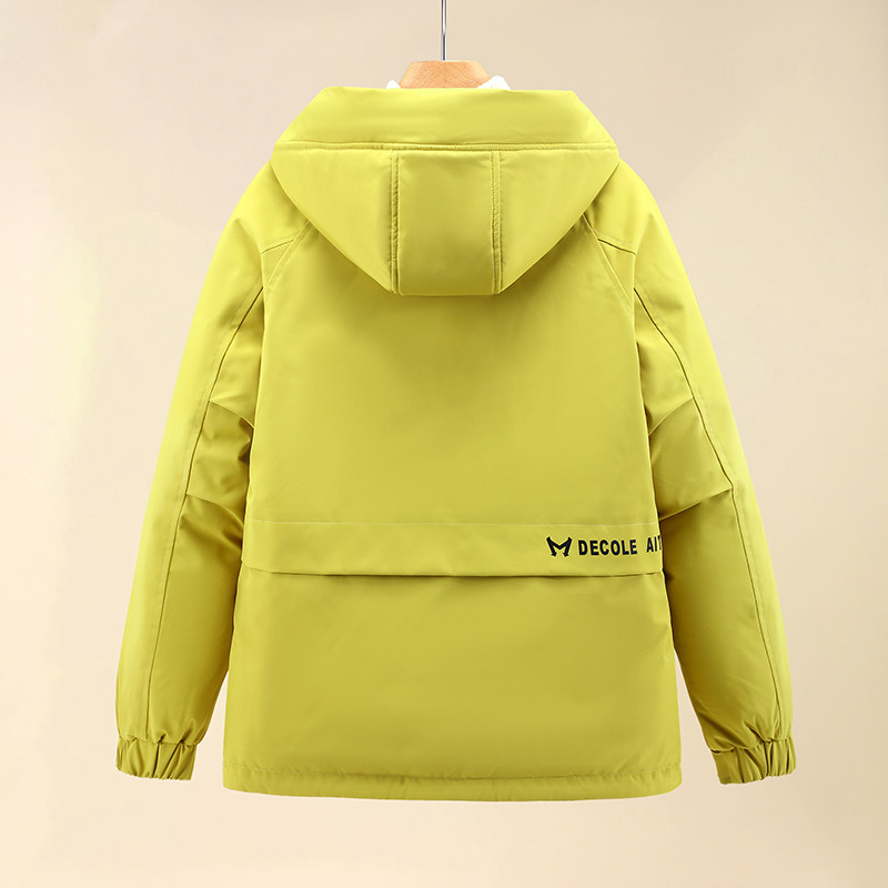 加棉冲锋衣女今年冬季新款短款连帽大码宽松工装棉衣棉服棉袄外套,淘宝优惠券,粉丝福利购,淘宝优惠卷