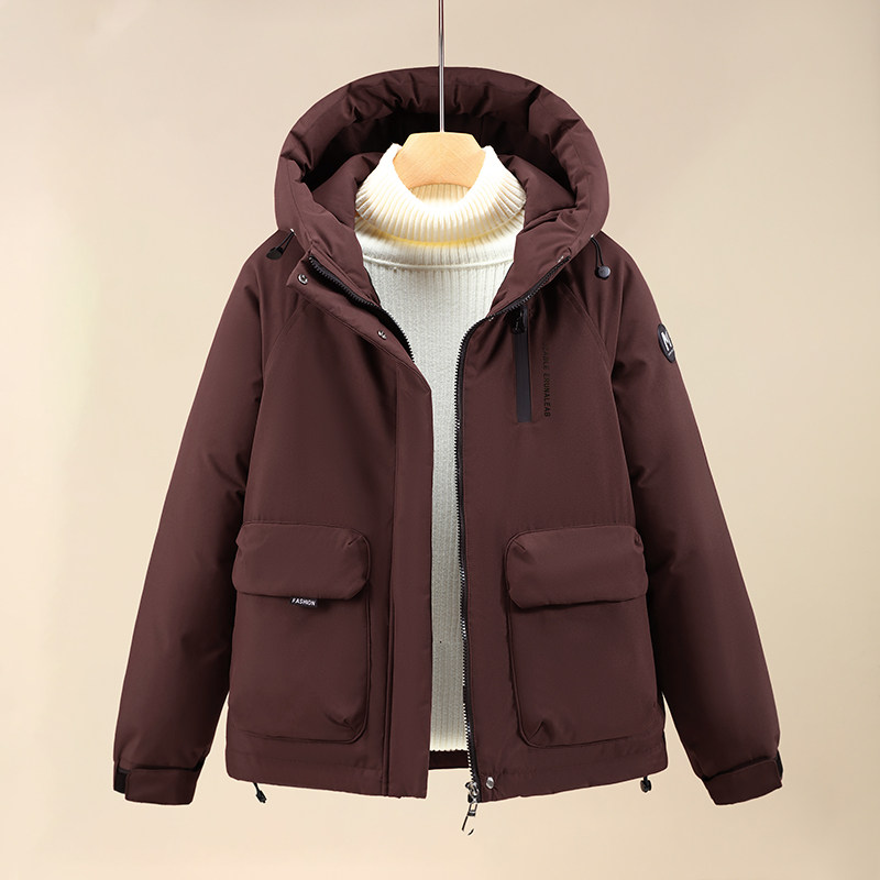 加棉冲锋衣女今年冬季新款短款连帽大码宽松工装棉衣棉服棉袄外套,淘宝优惠券,粉丝福利购,淘宝优惠卷