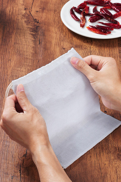 Soup bag drawstring type traditional Chinese medicine filter bag