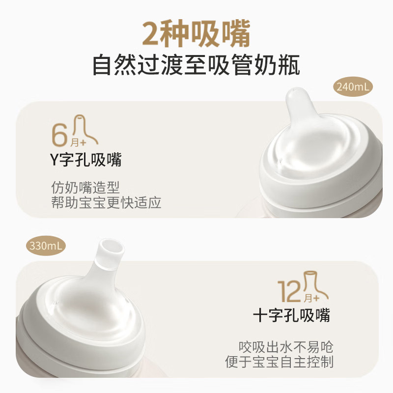 贝亲新生婴儿离乳奶瓶奶嘴6个月宝宝PPSU带手柄1岁防胀气防摔专用,淘宝优惠券,粉丝福利购,淘宝优惠卷