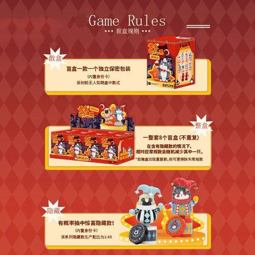 52TOYS吾皇巴扎黑游园会系列盲盒吾皇万睡公仔手办周边礼物摆件 - 图3