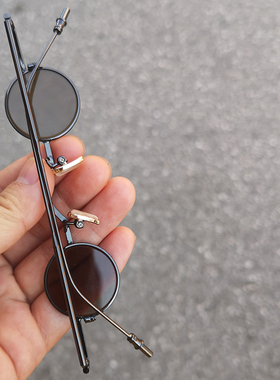 墨镜凹造型复古风水晶眼镜网红